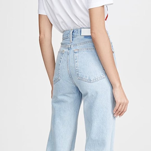 RE/DONE High Rise Rigid Loose Jean / Straight cut - Picture 3 of 5